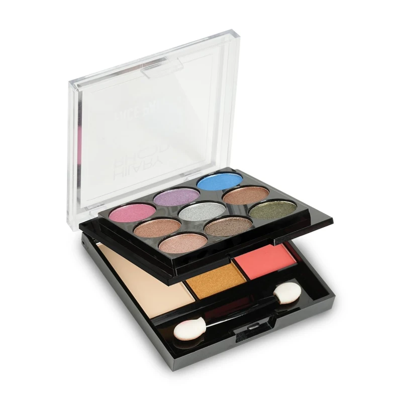 Hilary Rhoda Glow Up Face Palette | Face Palette with Blush, Highlighter, Face Powder & Eyeshadows | Highly Pigmented Face Palette | Available in 4 Variants | 20.6g (Shade 02) thumbnail 2